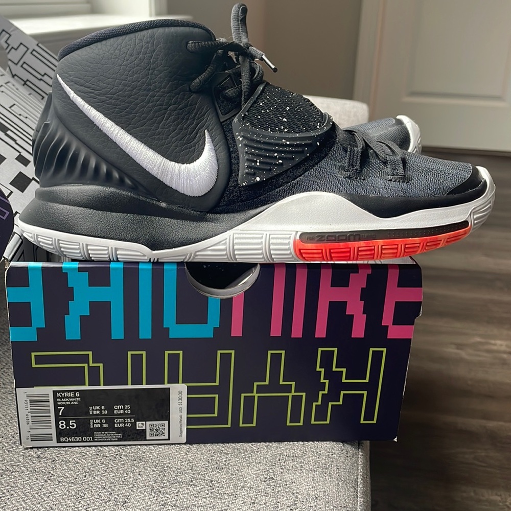 COPY - Nike Kyrie 6 Black White 2019 - Size 7 “NEW”
